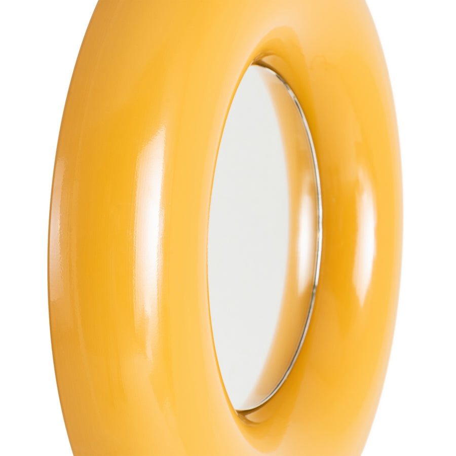 MUSTARD METAL MIRROR 49 X 5 X 49 CM