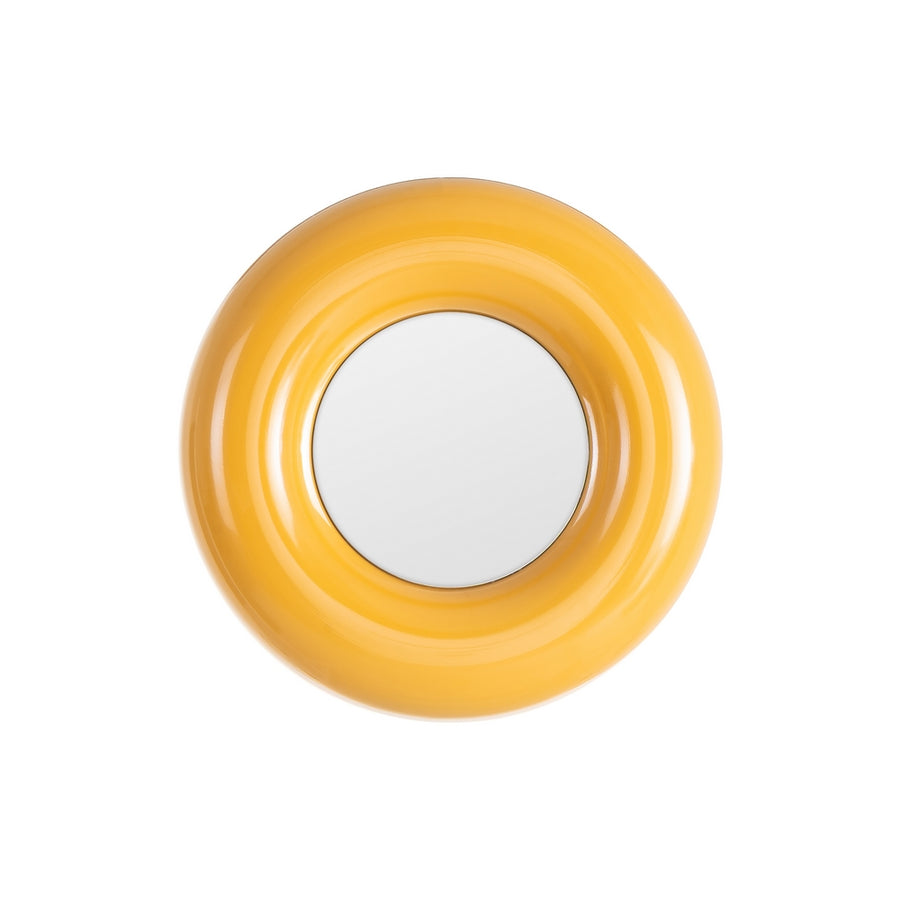 MUSTARD METAL MIRROR 49 X 5 X 49 CM