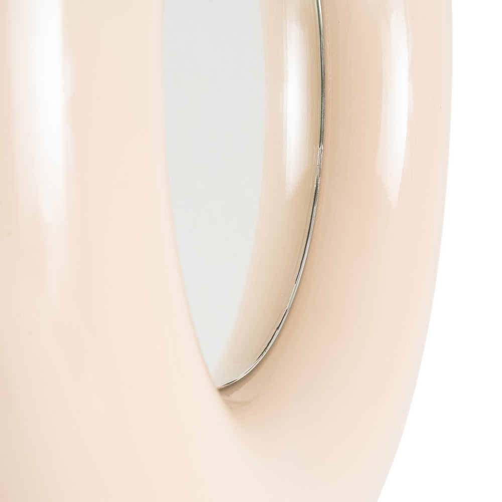 ESPEJO BEIGE METAL 49 X 5 X 49 CM
