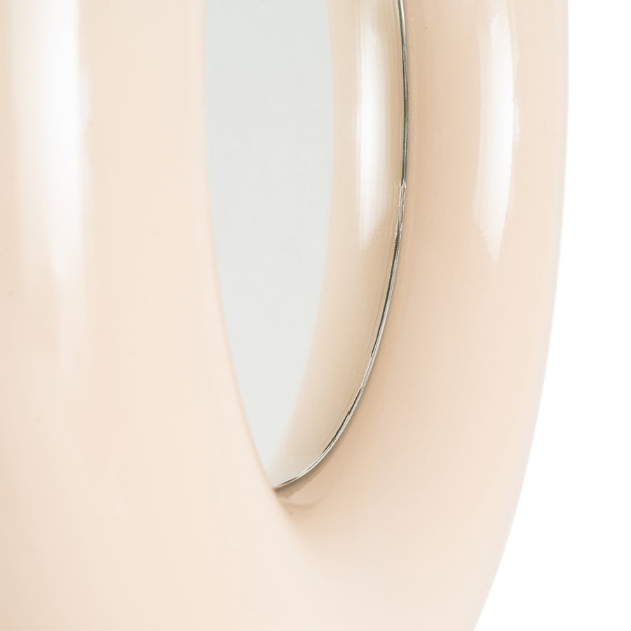 ESPEJO BEIGE METAL 49 X 5 X 49 CM