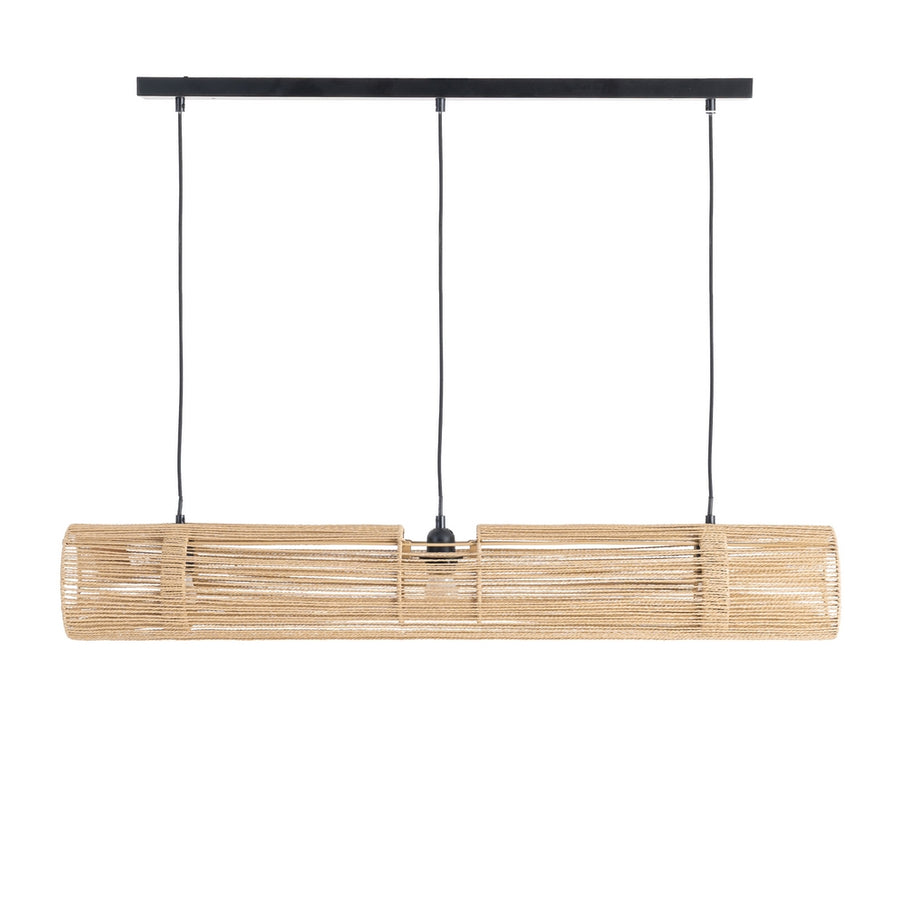 CREAM PAPER ROPE CEILING LAMP 100.50 X 13.50 CM