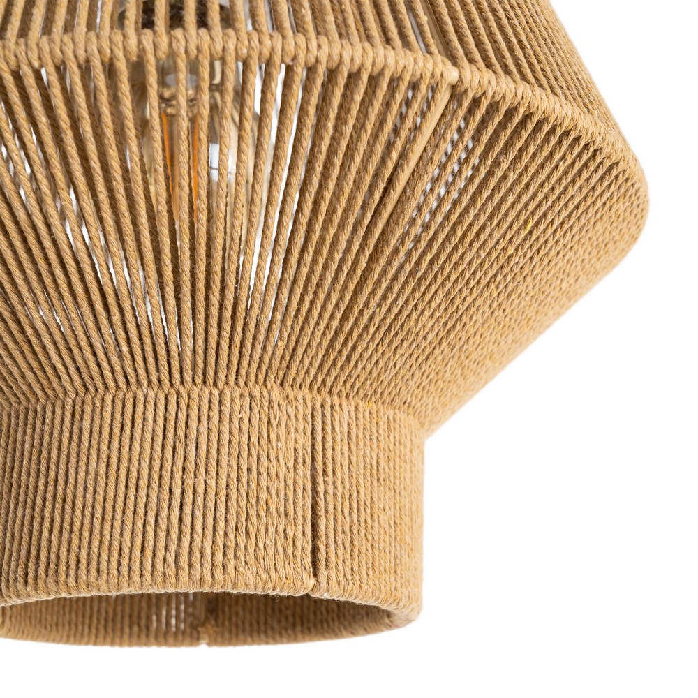 L�MPARA TECHO NATURAL CUERDA DE PAPEL 25,50 X 25,50 X 26 CM