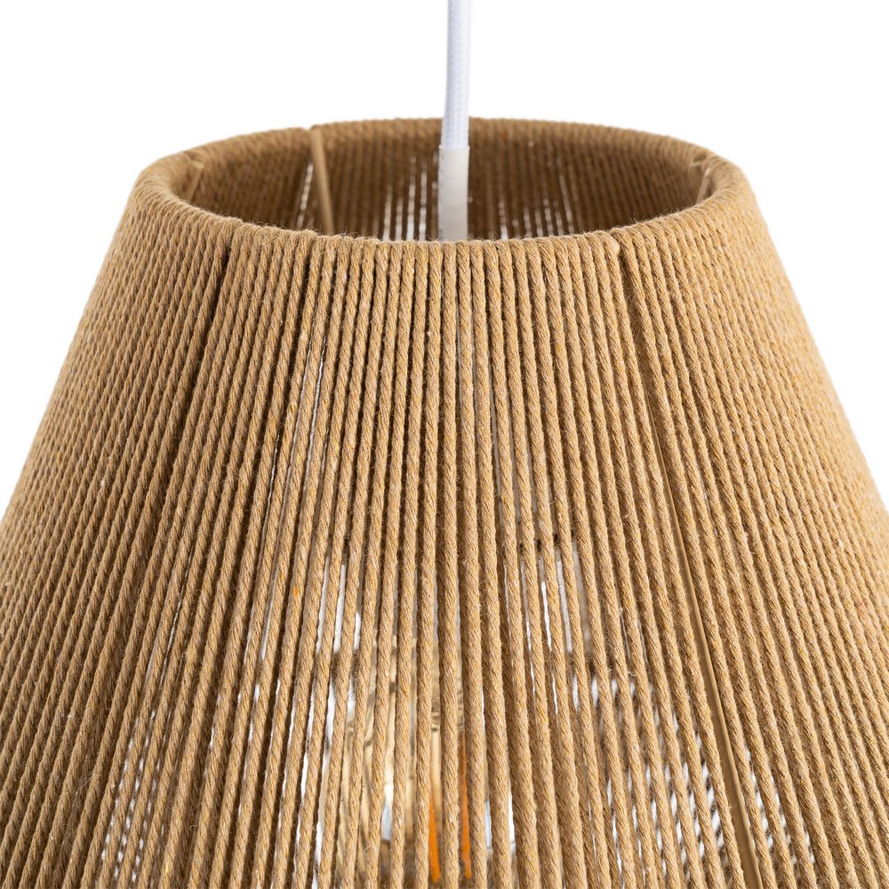 L�MPARA TECHO NATURAL CUERDA DE PAPEL 25,50 X 25,50 X 26 CM
