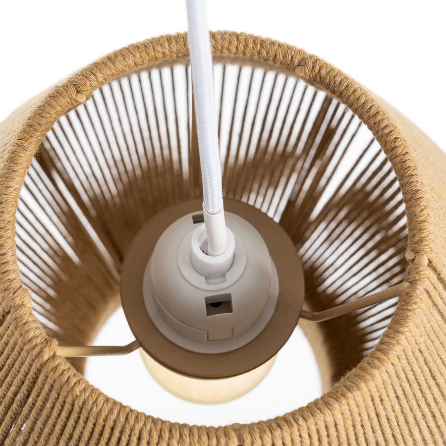 NATURAL PAPER ROPE CEILING LAMP 25.50 X 25.50 X 26 CM