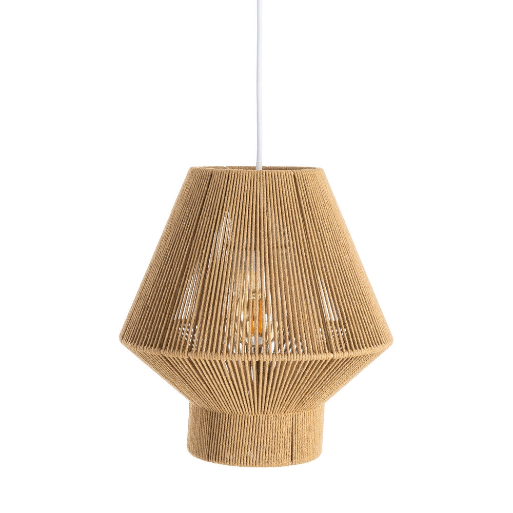 L�MPARA TECHO NATURAL CUERDA DE PAPEL 25,50 X 25,50 X 26 CM