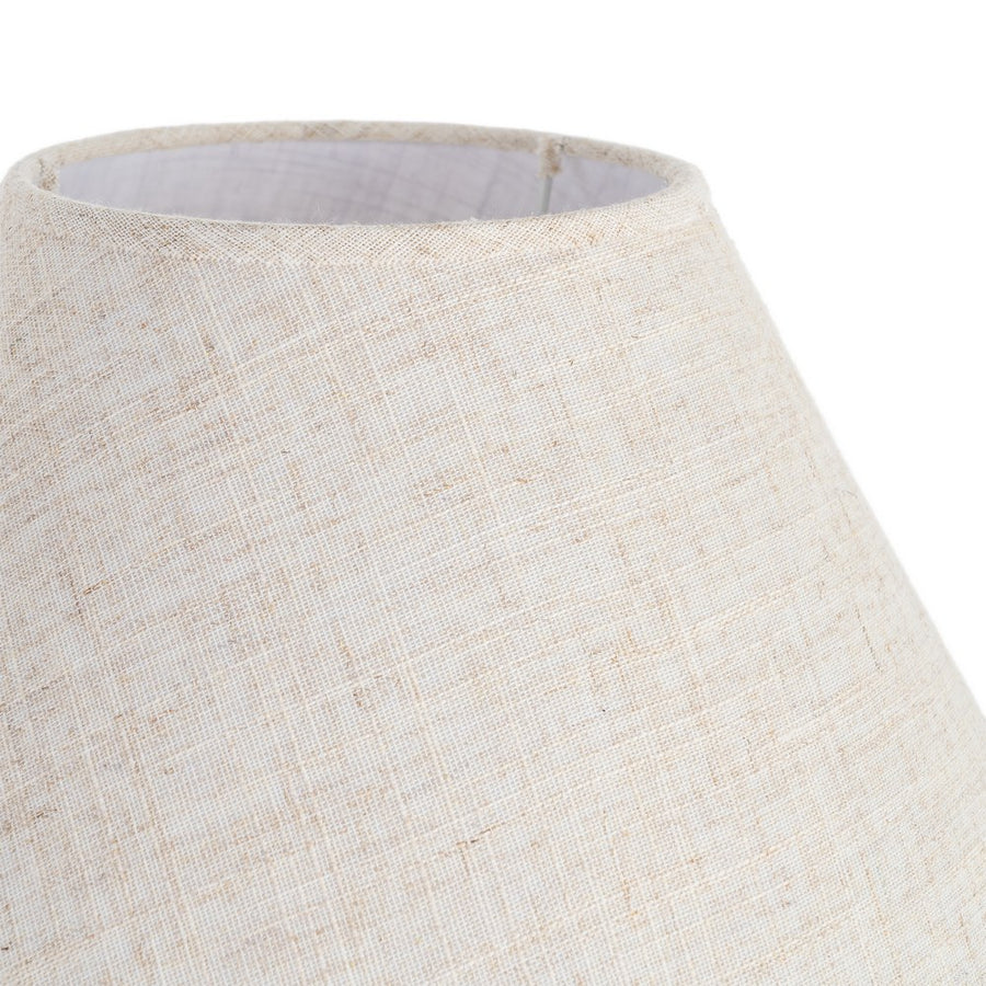 LÁMPARA MESA MARRÓN TEJIDO-MADERA 35 X 35 X 54 CM