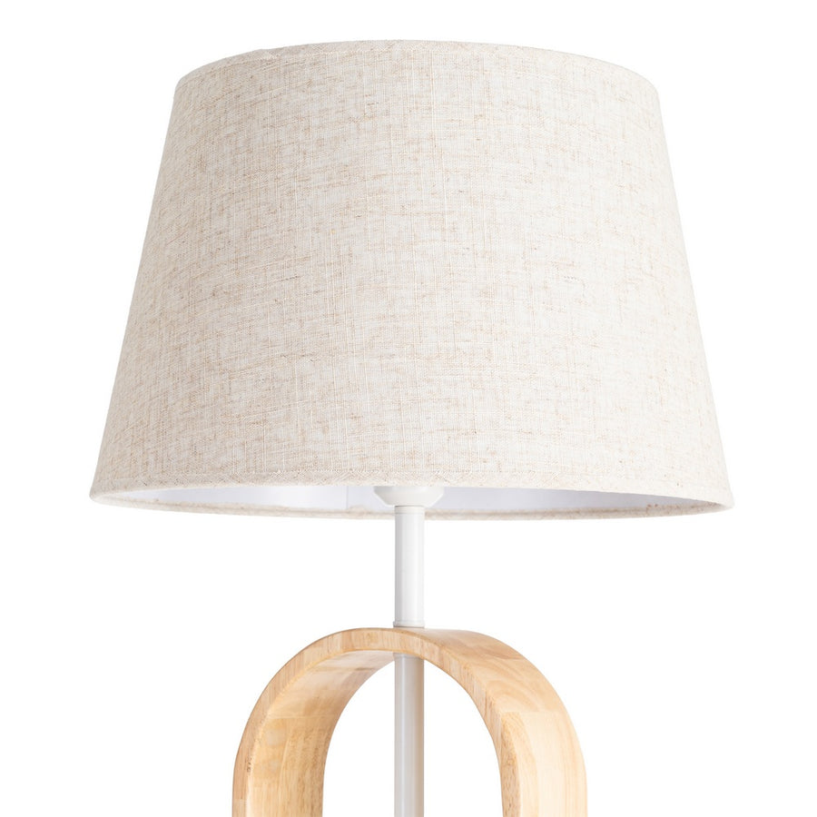 LÁMPARA SUELO NATURAL-BLANCO 40 X 40 X 138 CM