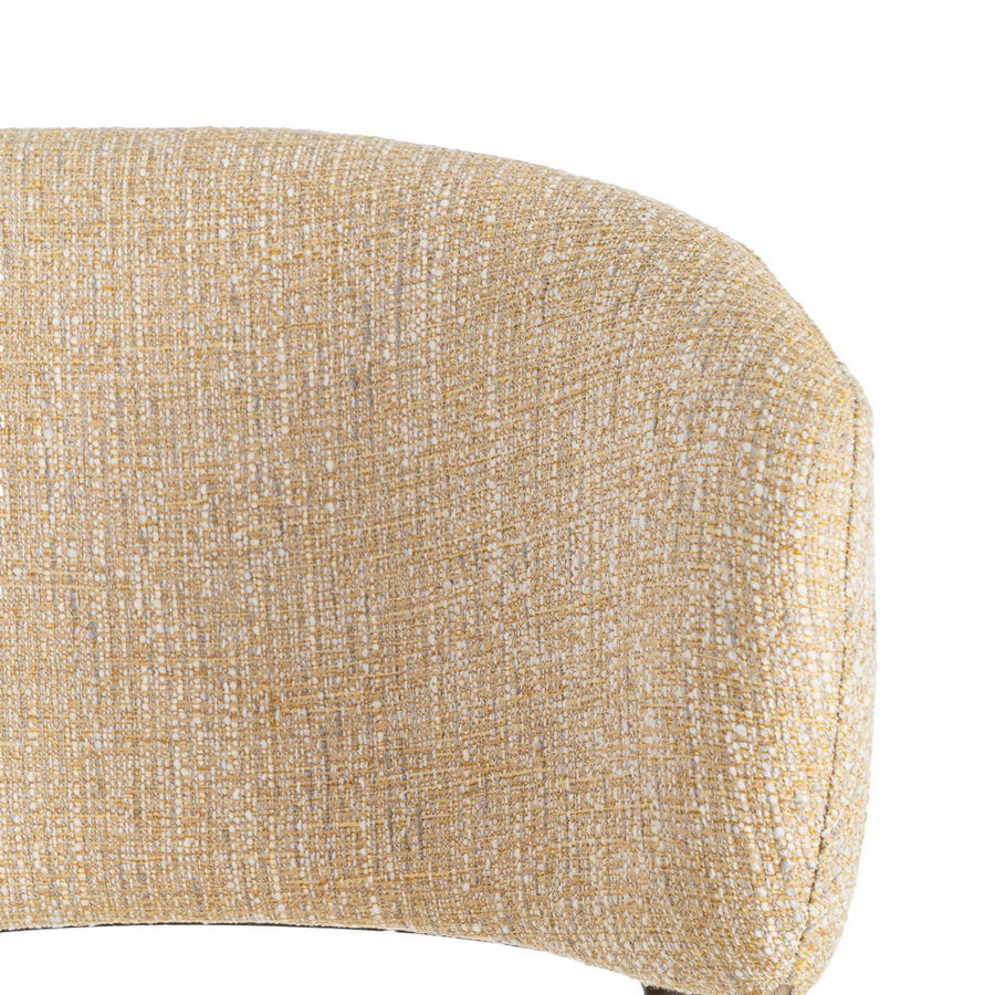 SILLA JASPEADO MOSTAZA TEJIDO-METAL 57 X 60 X 81 CM
