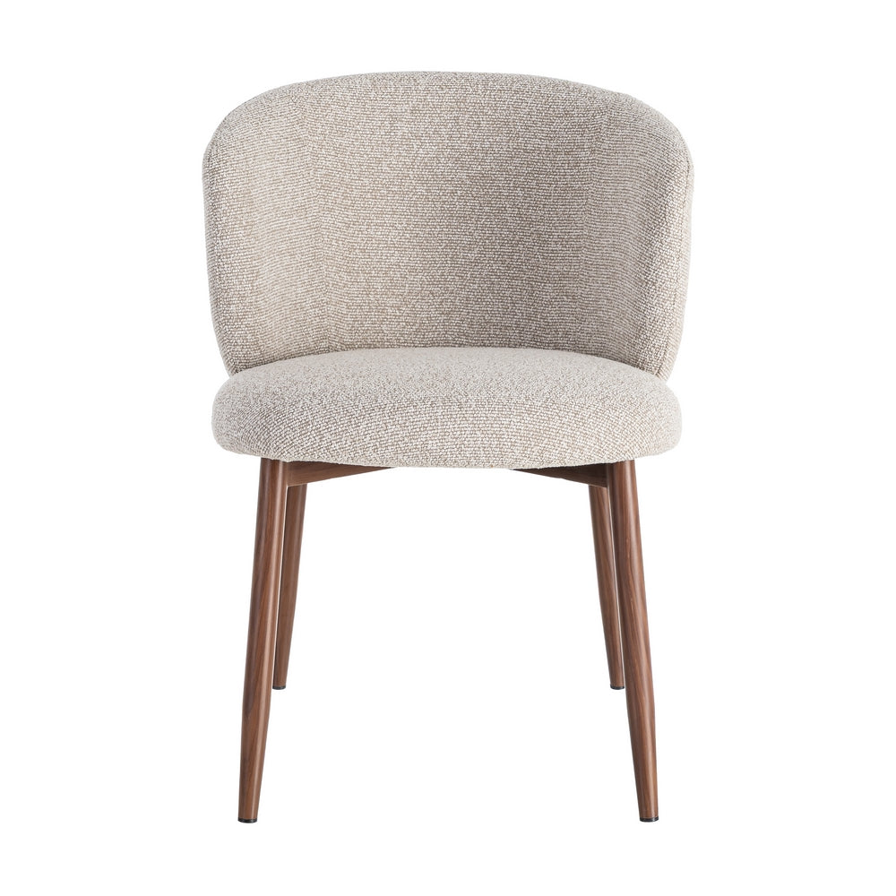 SILLA JASPEADO BEIGE TEJIDO-METAL 57 X 59 X 81 CM