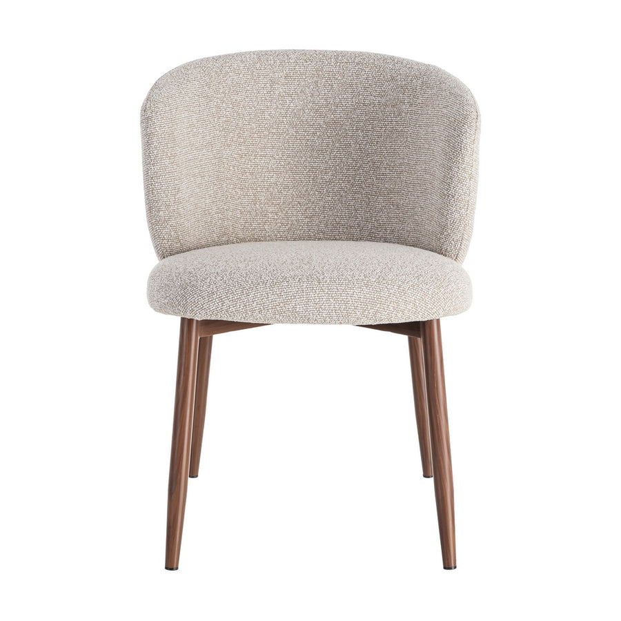 SILLA JASPEADO BEIGE TEJIDO-METAL 57 X 59 X 81 CM
