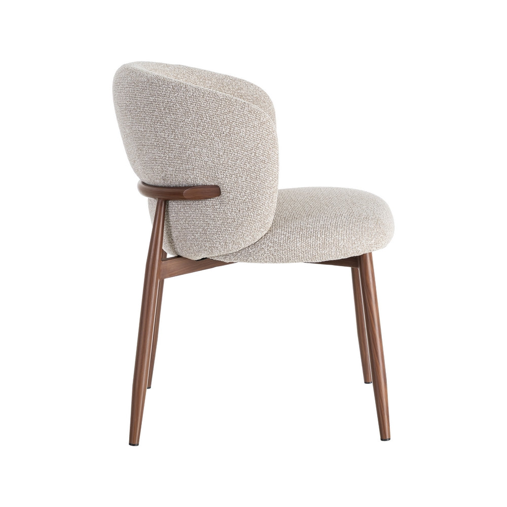 SILLA JASPEADO BEIGE TEJIDO-METAL 57 X 59 X 81 CM
