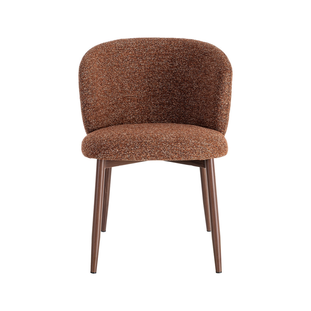 SILLA JASPEADO TEJA TEJIDO-METAL 57 X 59 X 81 CM