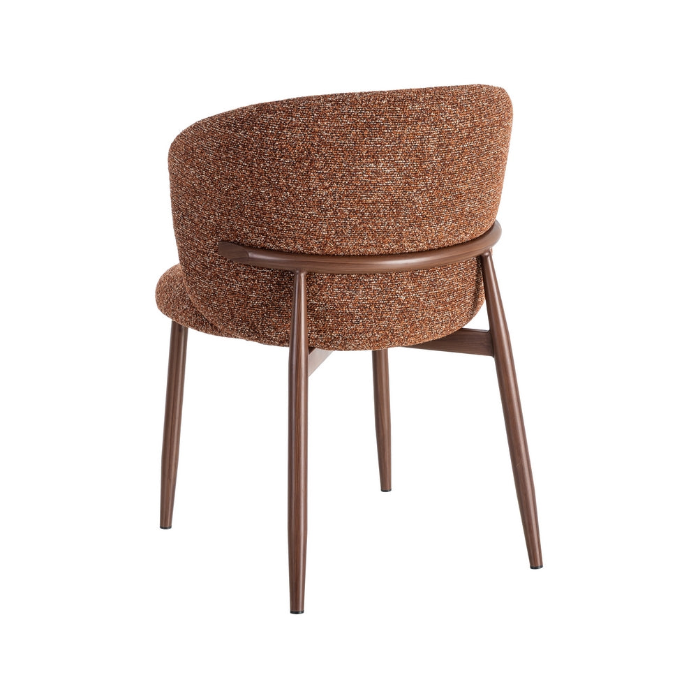 SILLA JASPEADO TEJA TEJIDO-METAL 57 X 59 X 81 CM
