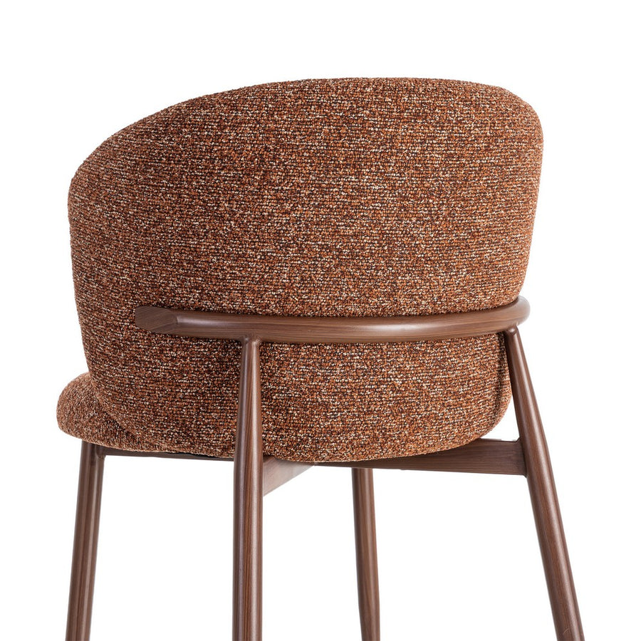 SILLA JASPEADO TEJA TEJIDO-METAL 57 X 59 X 81 CM