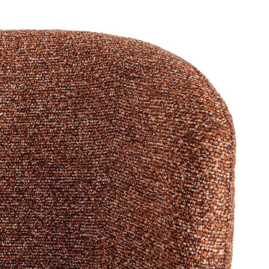 SILLA JASPEADO TEJA TEJIDO-METAL 57 X 59 X 81 CM