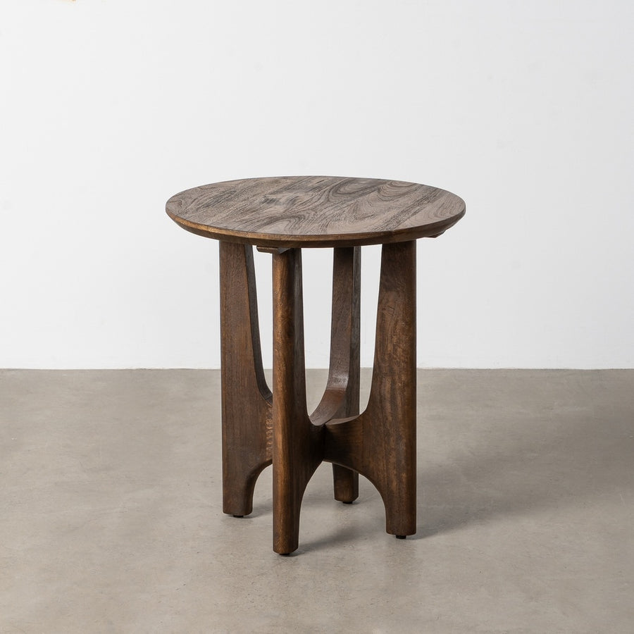 MESITA NATURAL MADERA DE MANGO 50 X 50 X 56 CM