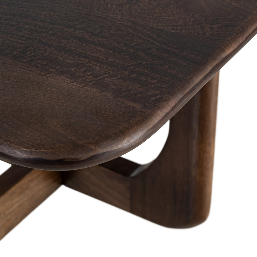 MESA CENTRO MIEL MADERA DE MANGO 80 X 80 X 45 CM