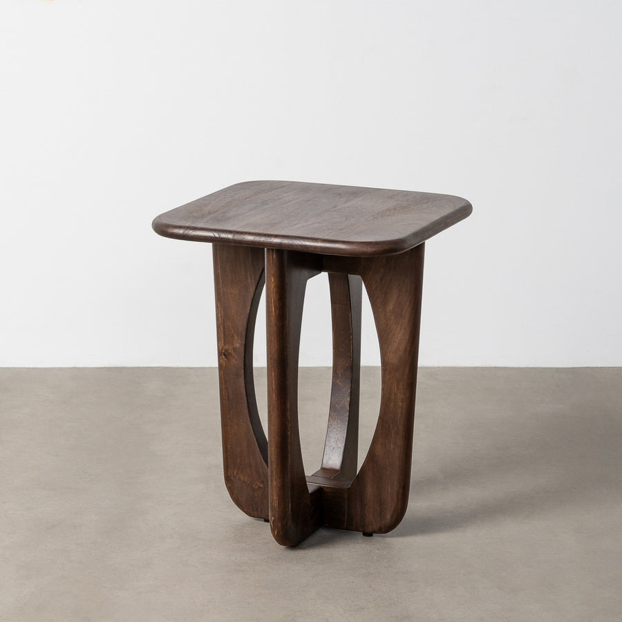 BROWN MANGO WOOD SIDE TABLE 45 X 45 X 55 CM