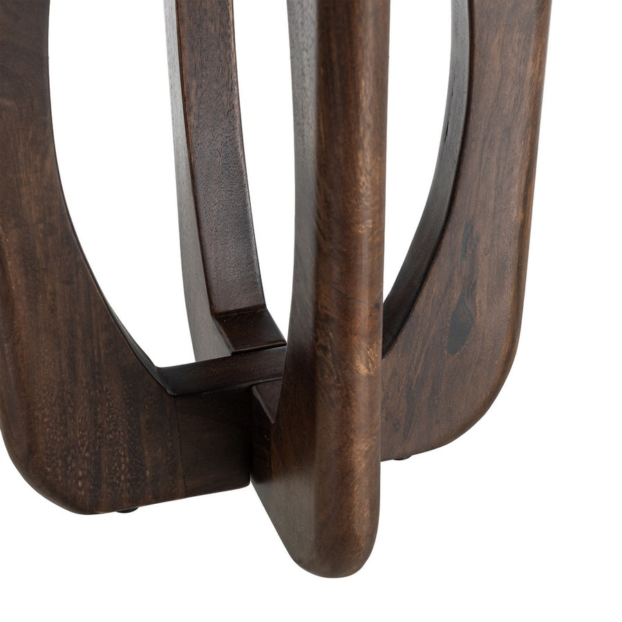 BROWN MANGO WOOD SIDE TABLE 45 X 45 X 55 CM