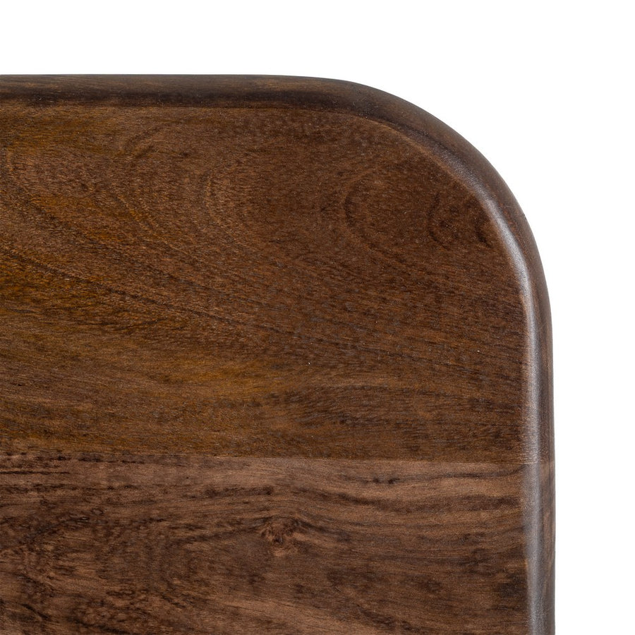 BROWN MANGO WOOD SIDE TABLE 45 X 45 X 55 CM