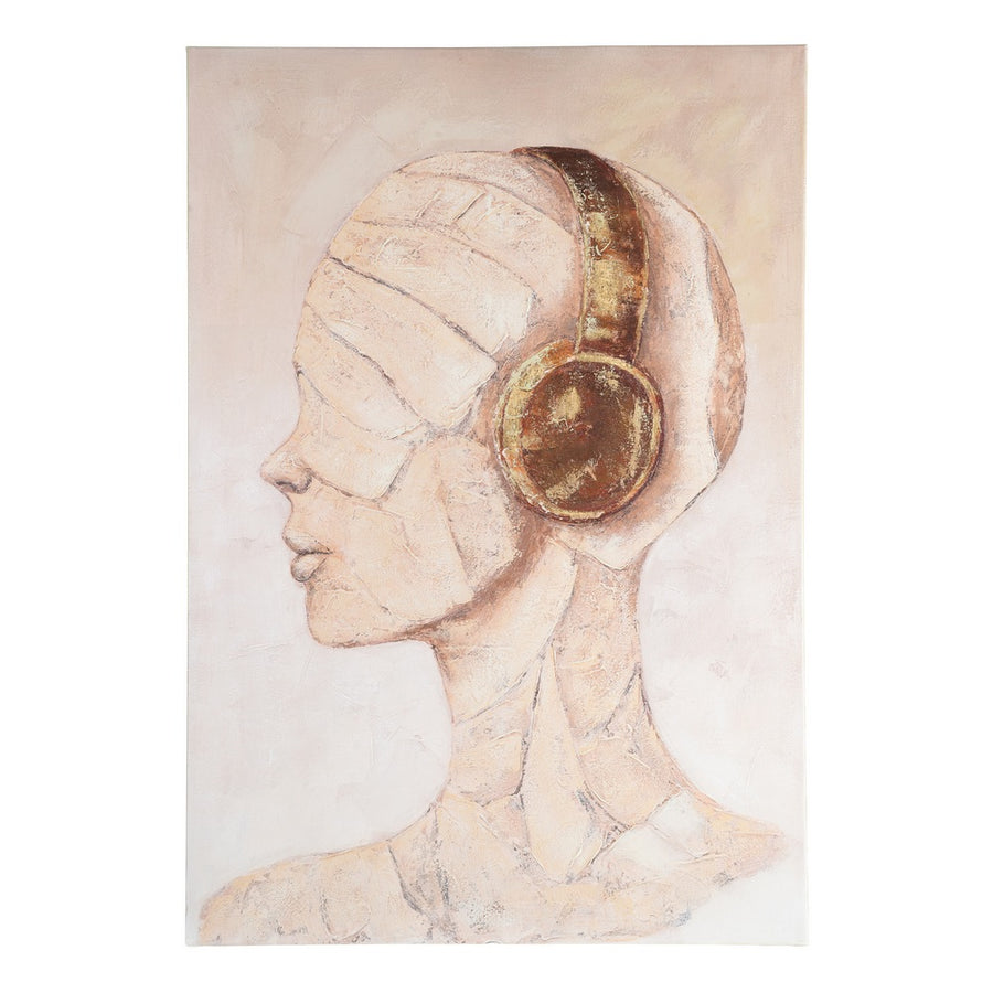 PINTURA MANIQUI BEIGE LIENZO DECORACIÓN 110 X 160 CM