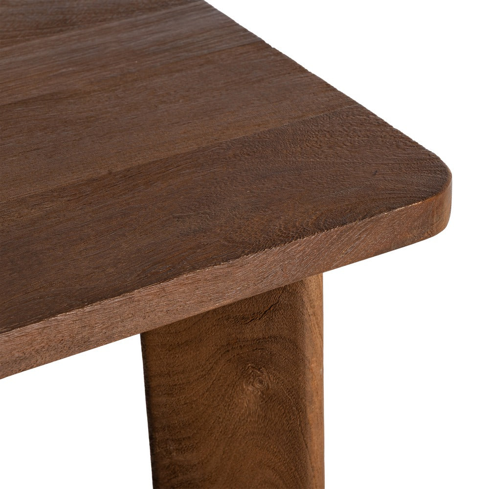 MESITA MARR�N MADERA DE MANGO 115 X 70 X 43 CM