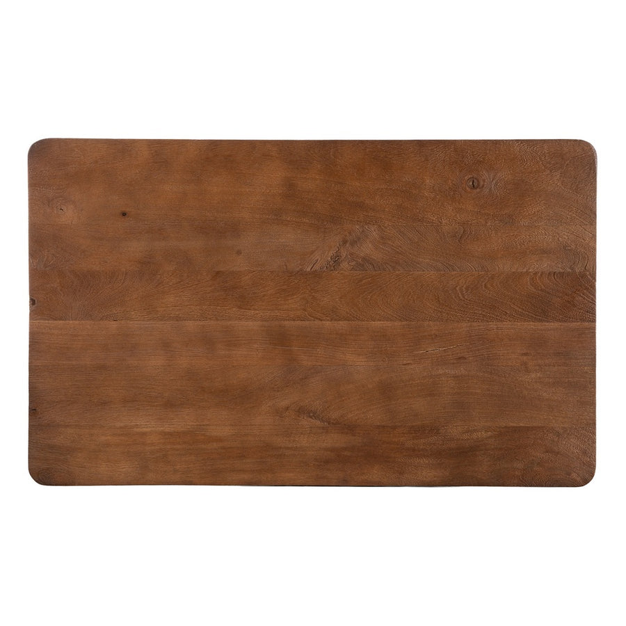 MESITA MARRÓN MADERA DE MANGO 115 X 70 X 43 CM