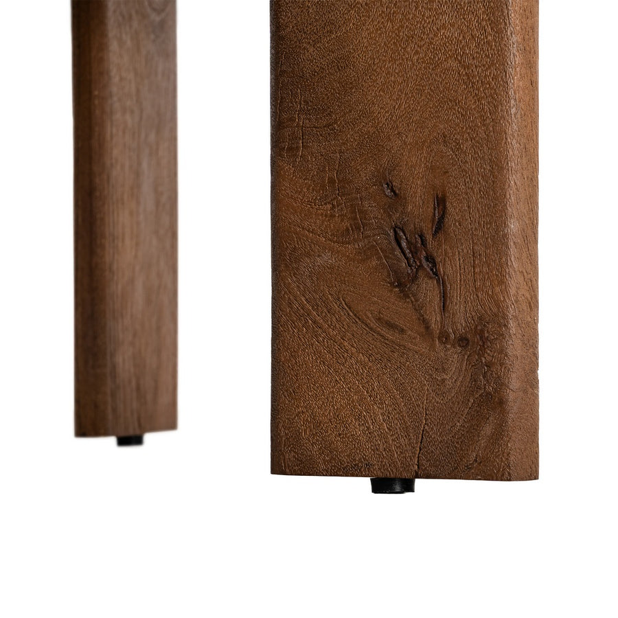 MESITA MARRÓN MADERA DE MANGO 115 X 70 X 43 CM