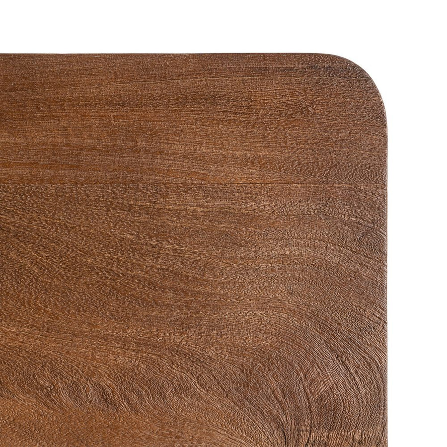MESA MARRÓN MADERA DE MANGO 145 X 80 X 75 CM