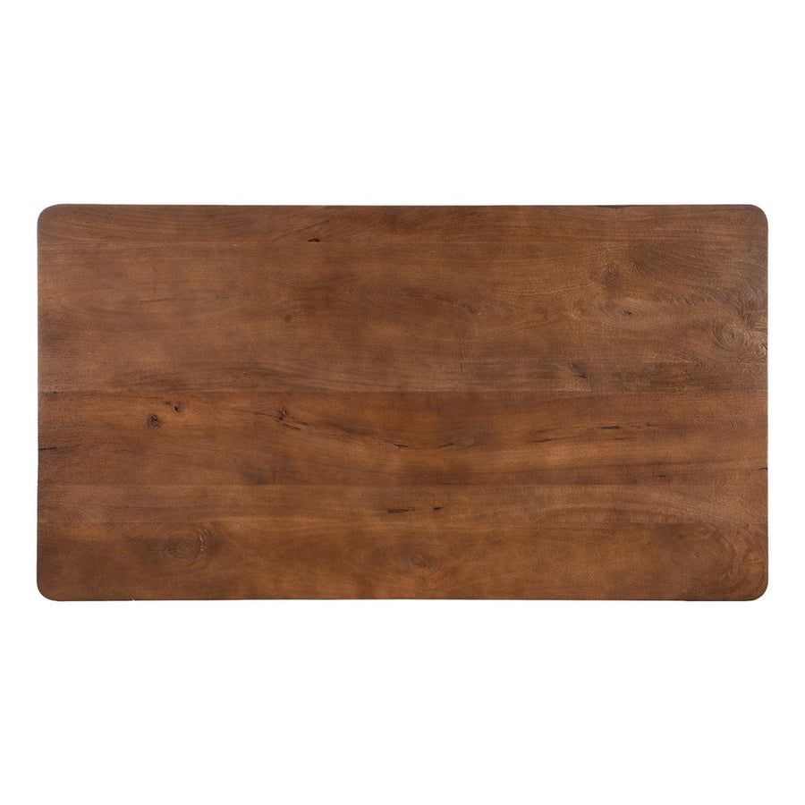 BROWN MANGO WOOD TABLE 145 X 80 X 75 CM