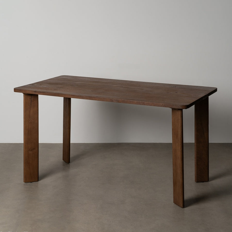 BROWN MANGO WOOD TABLE 145 X 80 X 75 CM