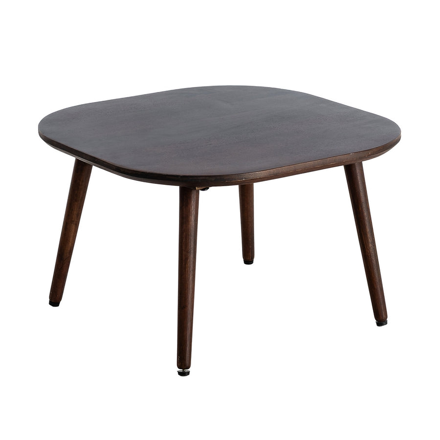 MESITA MARRÓN OSCURO MADERA DE MANGO 65 X 65 X 40 CM