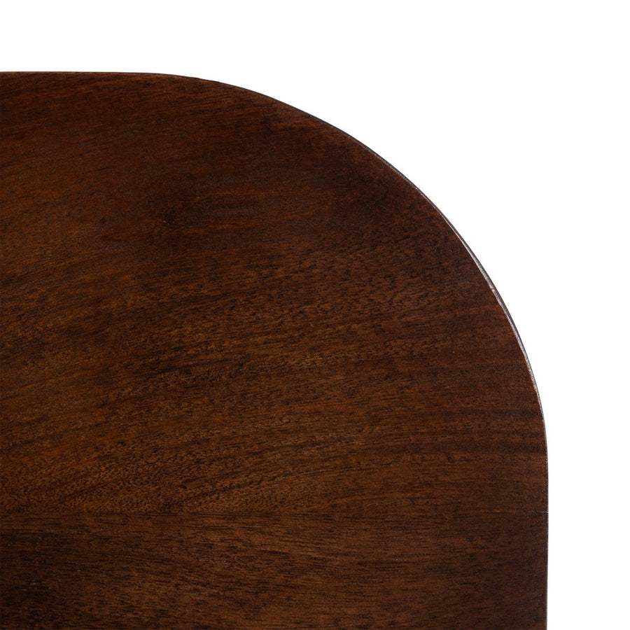 MESITA MARRÓN OSCURO MADERA DE MANGO 65 X 65 X 40 CM