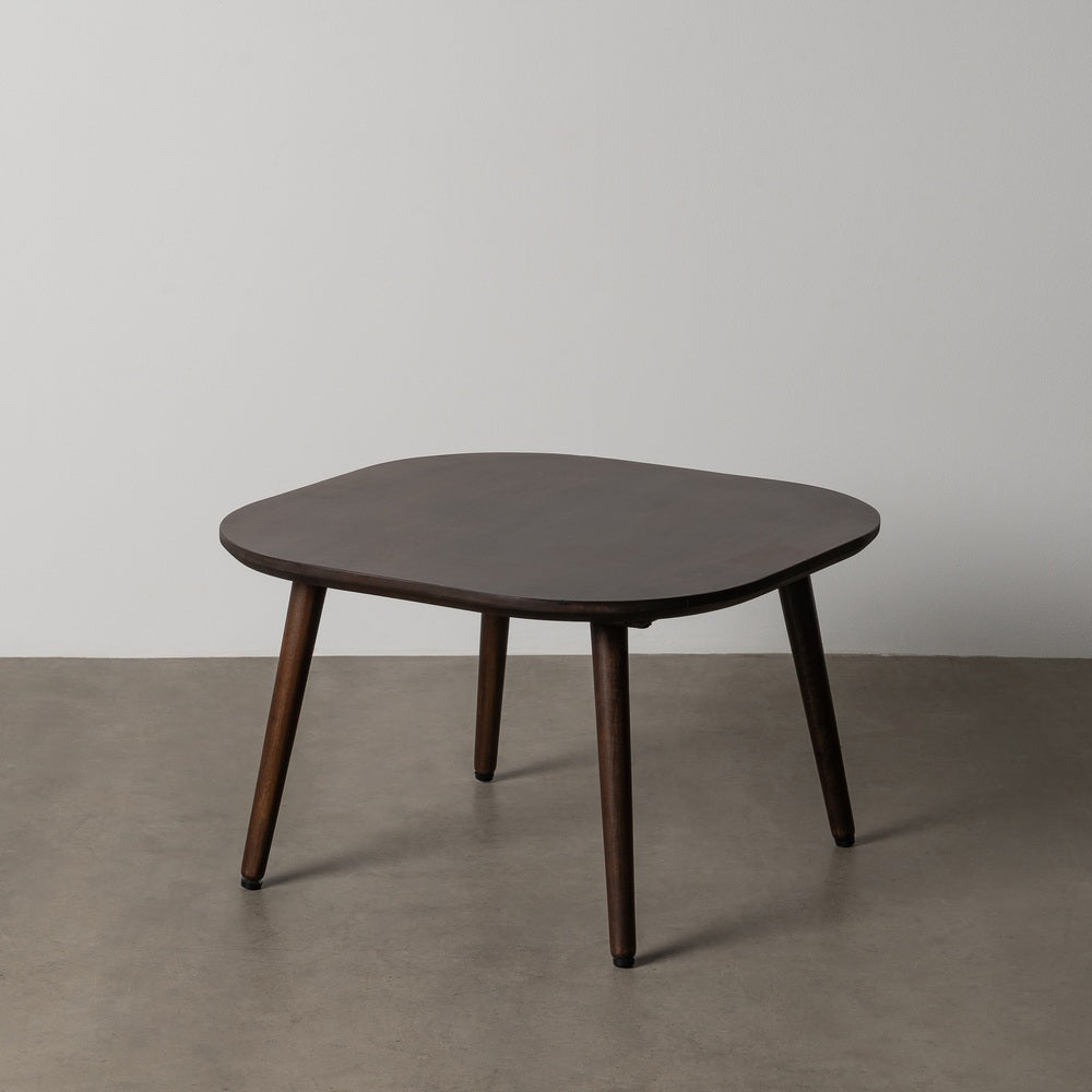 MESITA MARRÓN OSCURO MADERA DE MANGO 65 X 65 X 40 CM
