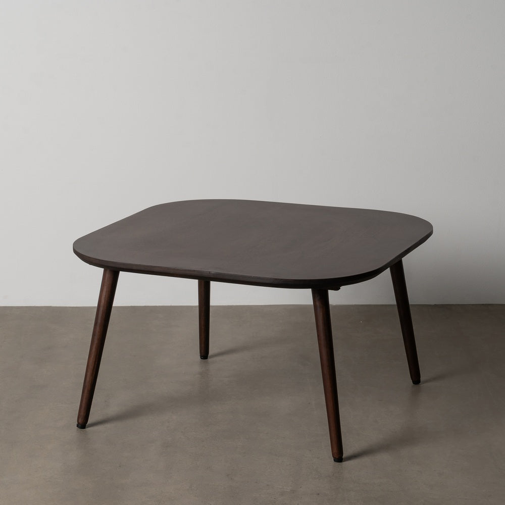 DARK BROWN MANGO WOOD COFFEE TABLE 80 X 80 X 45 CM