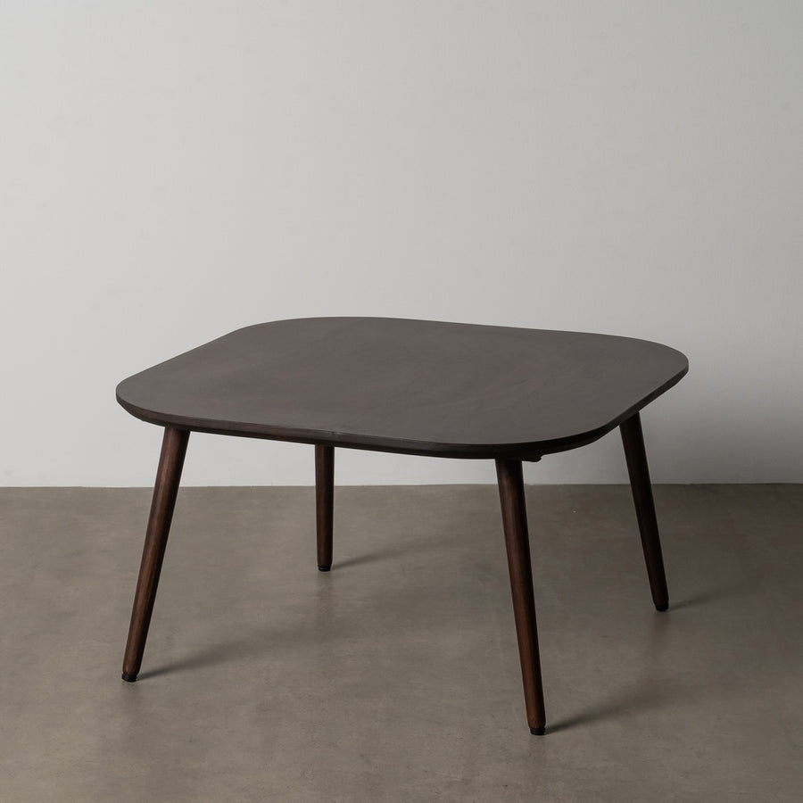 MESITA MARRÓN OSCURO MADERA DE MANGO 80 X 80 X 45 CM