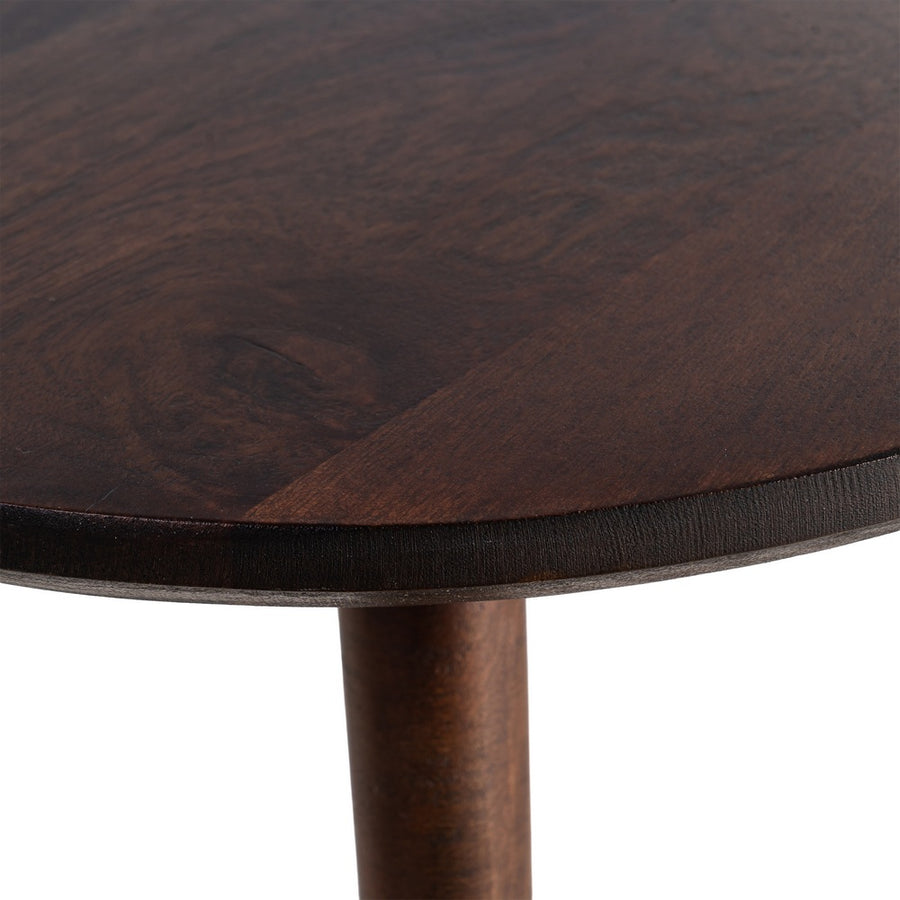 MESITA MARRÓN OSCURO MADERA DE MANGO 50 X 50 X 55 CM