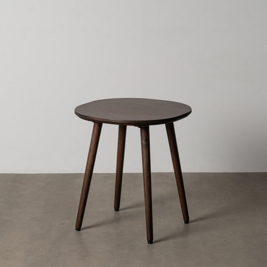 MESITA MARRÓN OSCURO MADERA DE MANGO 50 X 50 X 55 CM