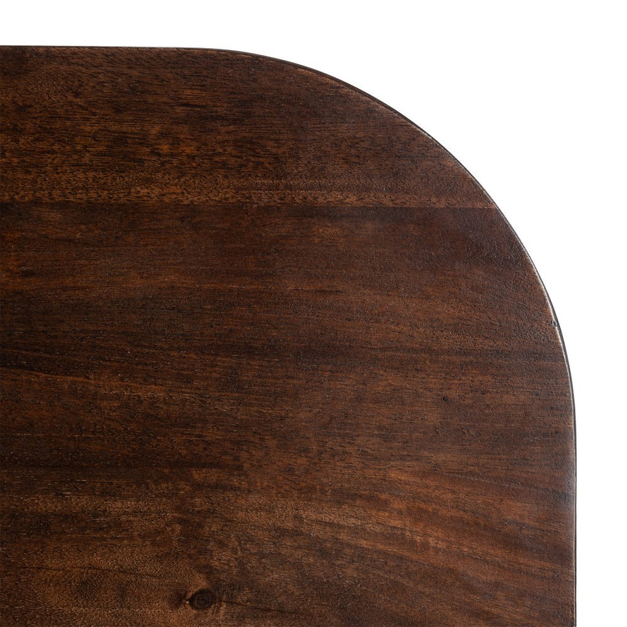 MESITA MARRÓN OSCURO MADERA DE MANGO 115 X 70 X 43 CM