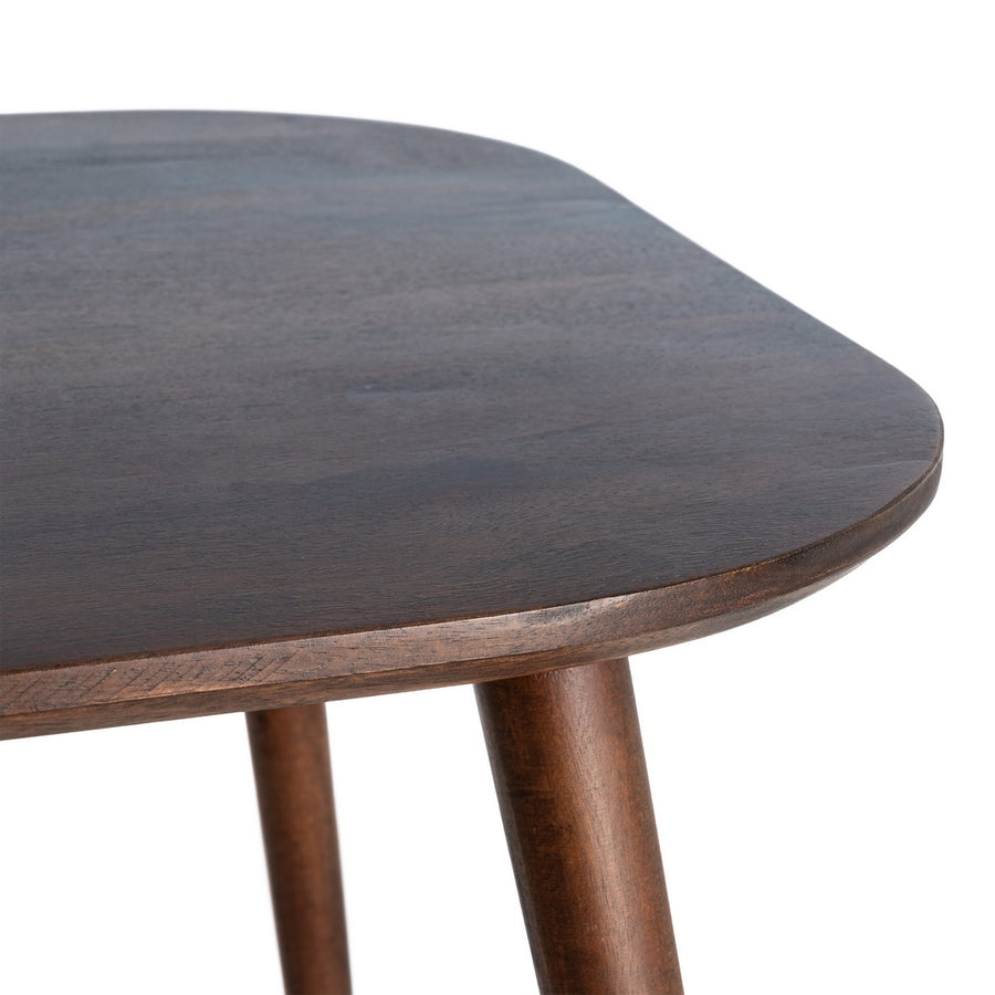 DARK BROWN MANGO WOOD TABLE 145 X 80 X 75 CM
