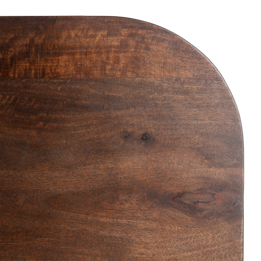 MESA MARRÓN OSCURO MADERA DE MANGO 145 X 80 X 75 CM