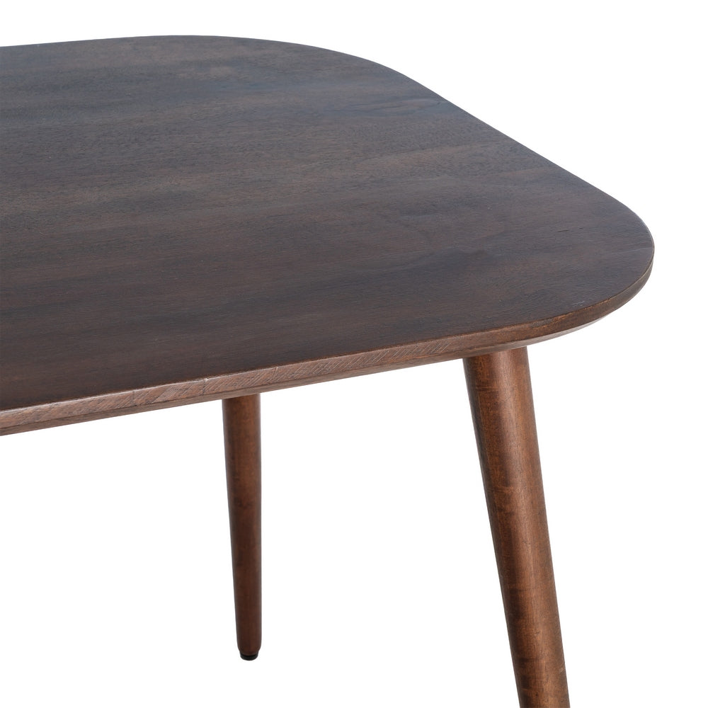 MESA MARRÓN OSCURO MADERA DE MANGO 145 X 80 X 75 CM