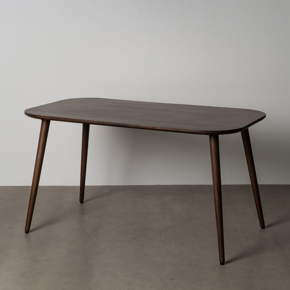 DARK BROWN MANGO WOOD TABLE 145 X 80 X 75 CM