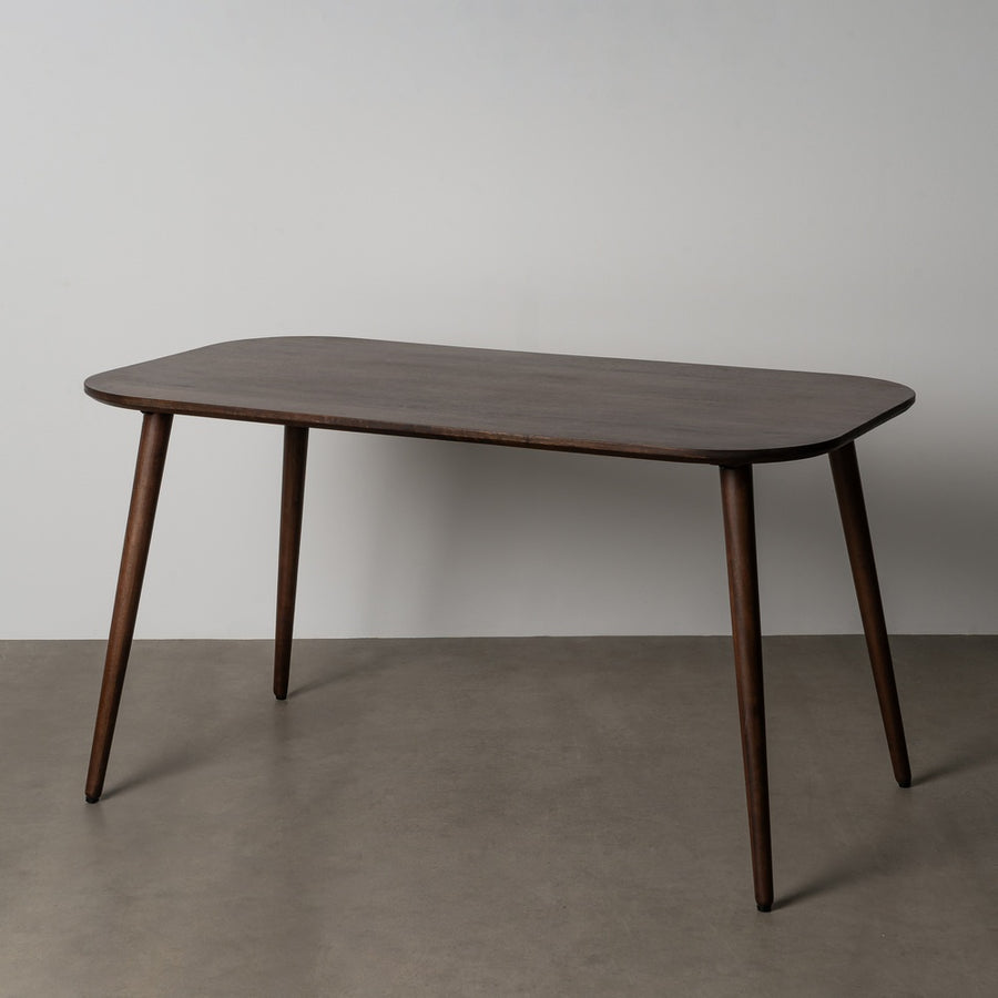 DARK BROWN MANGO WOOD TABLE 145 X 80 X 75 CM