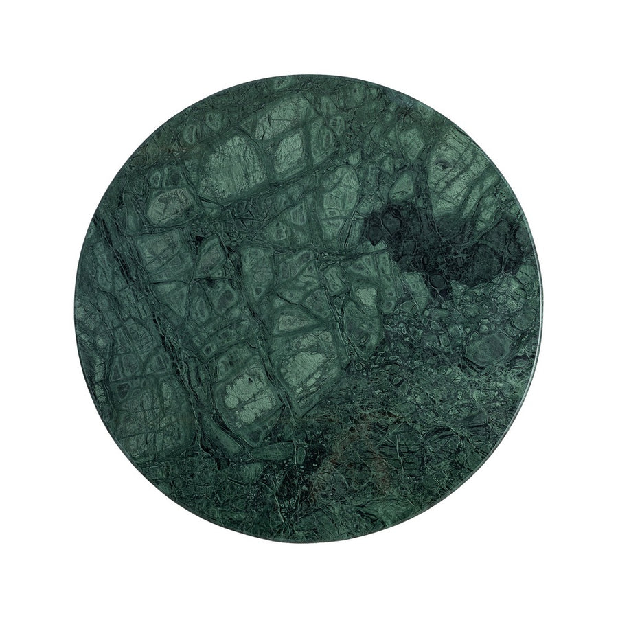 MESA COMEDOR NATURAL-VERDE MADERA-MÁRMOL 115 X 115 X 76 CM