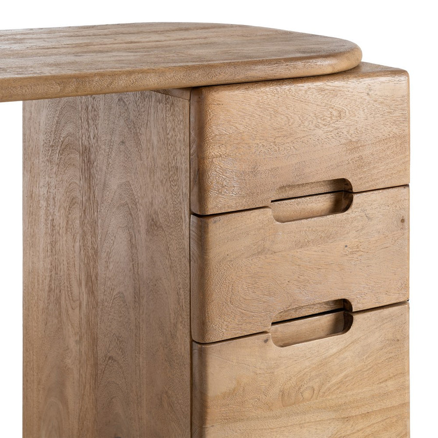 ESCRITORIO NATURAL MADERA DE MANGO SALÓN 110 X 50 X 75 CM