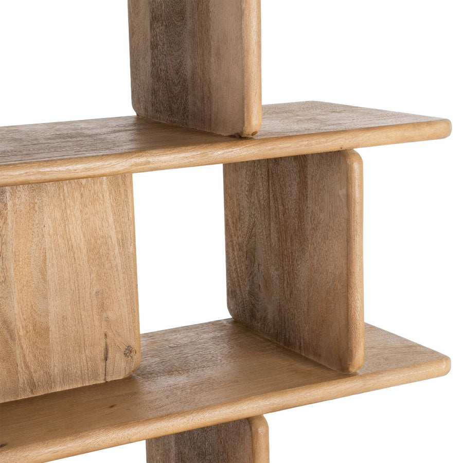 ESTANTERÍA NATURAL MADERA DE MANGO SALÓN 106 X 35,50 X 175 C