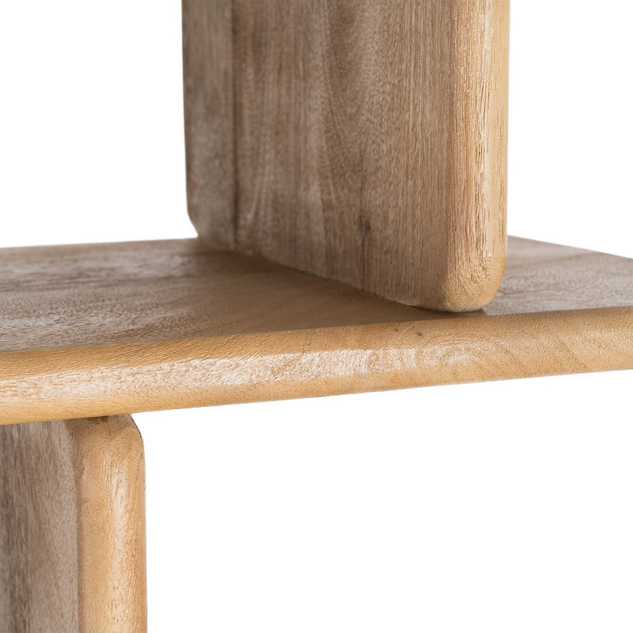 ESTANTERÍA NATURAL MADERA DE MANGO SALÓN 106 X 35,50 X 175 C