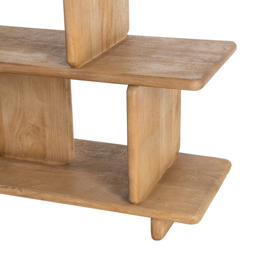 ESTANTERÍA NATURAL MADERA DE MANGO SALÓN 106 X 35,50 X 175 C