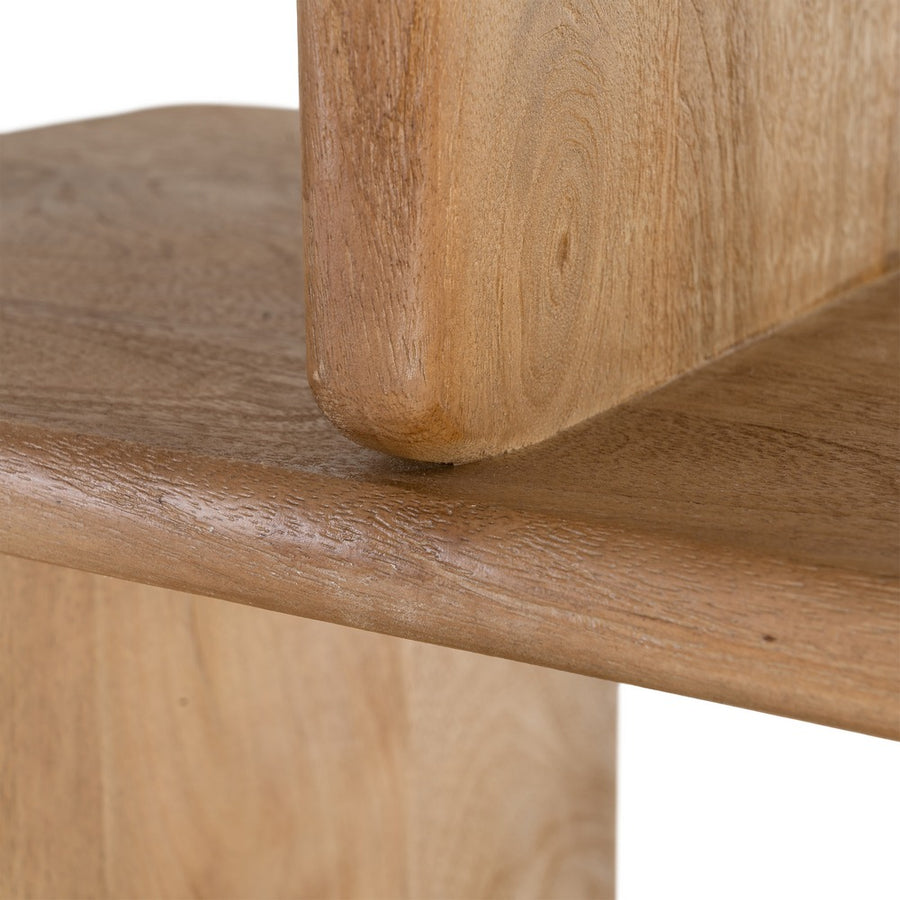 ESTANTERÍA NATURAL MADERA DE MANGO SALÓN 106 X 35,50 X 175 C